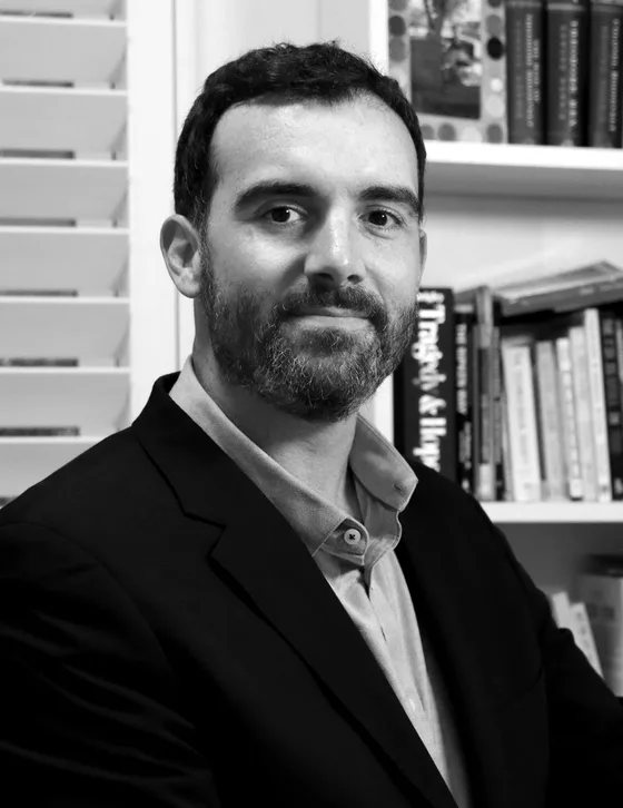 Joe Arko at his desk